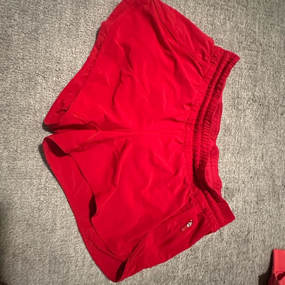 lululemon athletica Pants - lululemon athletica Vibrant Red Athletic Shorts
